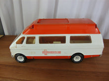 Load image into Gallery viewer, 1970s Tonka Emergency Rescue Ambulance Metal Toy Vehicle with Medical Stretcher