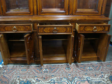 Load image into Gallery viewer, 1971 Thomasville French Provincial Two Piece Lighted China Cabinet
