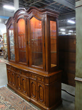 Load image into Gallery viewer, 1971 Thomasville French Provincial Two Piece Lighted China Cabinet