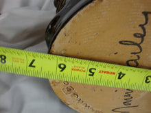 Load image into Gallery viewer, Marvin Bailey Potter Olive Green Brown Side Handle Two Spout Ugly Face Jug 9 Inch