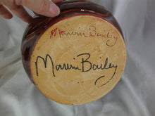 Load image into Gallery viewer, Marvin Bailey Potter Dark Red Brown 10 Inch Ugly Face Jug