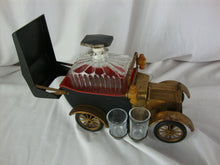 Load image into Gallery viewer, 1973 Hong Kong Model T Ford Bar Decanter with (4) Side Shot Glasses Barware Set