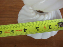 Load image into Gallery viewer, Vintage White Milk Glass Swirl Electric Table Lamp Base No Shade