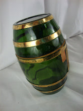 Load image into Gallery viewer, Vintage Hennessy VSOP Reserve Cognac Green Glass Empty Barrel Bottle Decanter