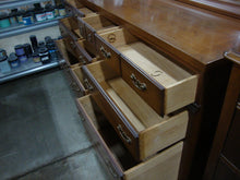 Load image into Gallery viewer, Vintage Bassett Nine Drawer Dresser with Rectangle Removable Mirror