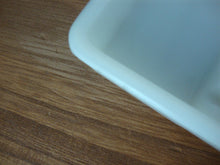 Load image into Gallery viewer, 1950s The American Cabinet Co. Milk Glass Double Ribbed Dental Equipment Tray