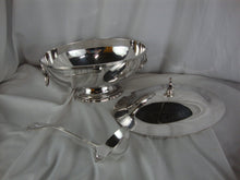 Load image into Gallery viewer, Vintage Reed & Barton #339 Silverplate Lions Head Oval Covered Serving Dish with Ladle