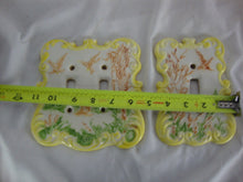 Load image into Gallery viewer, 1975 Holland Mold Ceramic Pheasant Tree Outlet Switch Covers Set of 2