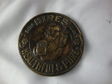 Load image into Gallery viewer, Vintage Drink Hires Rootbeer Healthful & Pure Metal Belt Buckle