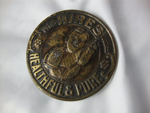 Load image into Gallery viewer, Vintage Drink Hires Rootbeer Healthful & Pure Metal Belt Buckle