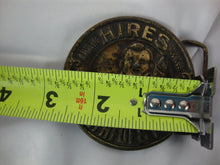 Load image into Gallery viewer, Vintage Drink Hires Rootbeer Healthful & Pure Metal Belt Buckle