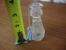 Load image into Gallery viewer, 2002 Lenox Lead Crystal Lighthouse Ornament with Blue Austrian Crystals, No Box
