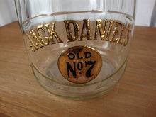 Load image into Gallery viewer, Vintage Jack Daniels Old No. 7 Clear Glass Decanter with Stopper EMPTY
