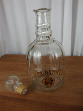 Load image into Gallery viewer, Vintage Jack Daniels Old No. 7 Clear Glass Decanter with Stopper EMPTY