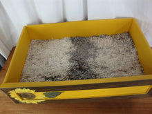Load image into Gallery viewer, Custom Painted/Stained Sunflower Transfer Pet Drawer Bed