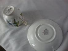 Load image into Gallery viewer, Vintage Royal Albert China Flower of the Month Morning Glory #9 Teacup Saucer Set