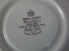 Load image into Gallery viewer, Vintage Royal Albert China Flower of the Month Morning Glory #9 Teacup Saucer Set