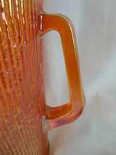 Load image into Gallery viewer, Vintage Jeannette Marigold Glass Tree Bark Beverage Pitcher