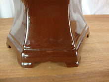 Load image into Gallery viewer, Custom Ceramic Lamp Base Fruit Leaf Top Garden Bird Bath