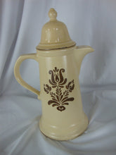 Load image into Gallery viewer, Vintage Pfaltzgraff USA Village Yellow/Brown Stoneware Coffee Pot with Lid