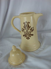 Load image into Gallery viewer, Vintage Pfaltzgraff USA Village Yellow/Brown Stoneware Coffee Pot with Lid