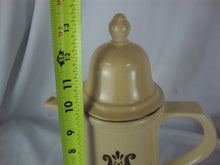 Load image into Gallery viewer, Vintage Pfaltzgraff USA Village Yellow/Brown Stoneware Coffee Pot with Lid