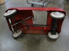 Load image into Gallery viewer, 1950's Retro Red Metal Pedal Car Firetruck Children's Toy Car