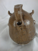 Load image into Gallery viewer, Marvin Bailey Pottery Latte Color Small 5 Inch Devil Ugly Face Jug