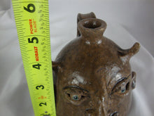 Load image into Gallery viewer, Marvin Bailey Pottery Latte Color Small 5 Inch Devil Ugly Face Jug