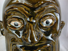 Load image into Gallery viewer, Marvin Bailey Pottery Olive Green 8 Tooth 11 Inch Ugly Face Jug
