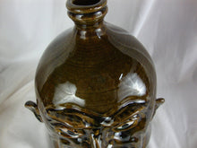 Load image into Gallery viewer, Marvin Bailey Pottery Olive Green 8 Tooth 11 Inch Ugly Face Jug