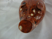 Load image into Gallery viewer, MCM Ceramic Orange Speckled Coin Bank No Bottom Coin Opening