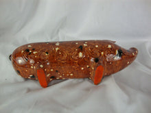 Load image into Gallery viewer, MCM Ceramic Orange Speckled Coin Bank No Bottom Coin Opening