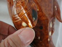 Load image into Gallery viewer, MCM Ceramic Orange Speckled Coin Bank No Bottom Coin Opening