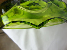 Load image into Gallery viewer, Vintage LE Smith Moon & Stars Green Glass Lidded Candy Dish