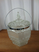 Load image into Gallery viewer, Vintage Anchor Hocking Wexford Glass Ice Bucket with Lid and Swing Handle