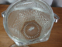 Load image into Gallery viewer, Vintage Anchor Hocking Wexford Glass Ice Bucket with Lid and Swing Handle
