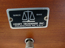 Load image into Gallery viewer, Vintage Henry Troemner Model No W-33-CLA 4 Ounce Pharmacist Apothecary Balance Scale