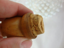 Load image into Gallery viewer, Vintage Wrisley Fenton Opalescent Hobnail Perfume Bottle with Original Wood Stopper