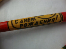 Load image into Gallery viewer, Vintage Handpainted Russian People Faces Wooden Pens Set of 6