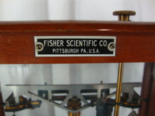 Load image into Gallery viewer, Vintage Christian Becker by Fisher Scientific Chainomatic Scale Wood/Glass Case