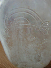 Load image into Gallery viewer, Antique South Carolina Dispensary Jojo Monogram Half Pint Clear Glass Flask