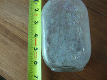 Load image into Gallery viewer, Antique South Carolina Dispensary Jojo Monogram Half Pint Clear Glass Flask