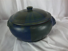 Load image into Gallery viewer, Vintage Nancy Patterson Lamb Taiwan Iron Moutain Blue Ridge Stoneware Large Steamer Pot with Lid