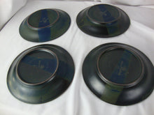 Load image into Gallery viewer, Vintage Nancy Patterson Lamb Taiwan Iron Mountain Blue Ridge Stoneware Salad Plates Set of 4