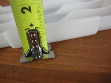 Load image into Gallery viewer, 1950s White Milk Glass Rectangle 3 Long Slot Middle Half Round Indent Dental Equipment Tray