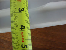 Load image into Gallery viewer, 1950s White Milk Glass Rectangle 3 Long Slot Middle Half Round Indent Dental Equipment Tray