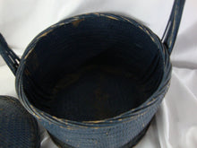 Load image into Gallery viewer, Vintage Asian Chinese Woven Lidded Large Wedding Basket With Jade Pendant