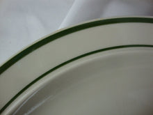 Load image into Gallery viewer, Vintage Stoneware China Dinner Plates Green Ring Set of 4