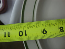 Load image into Gallery viewer, Vintage Stoneware China Dinner Plates Green Ring Set of 4